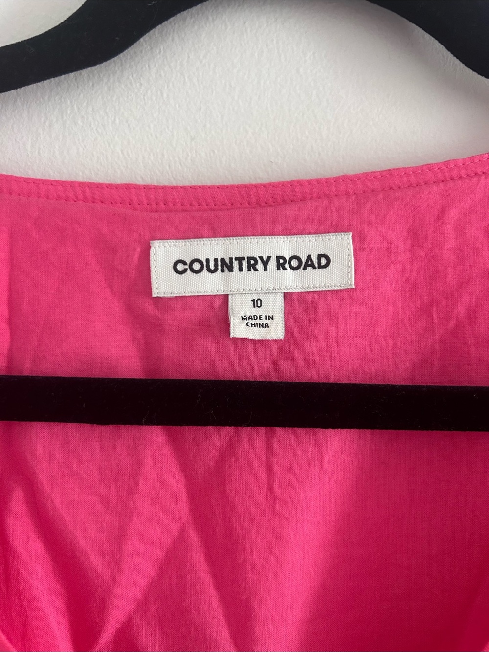 Linen Country Road Hot Pink V-Neck Tiered Drawstring Tunic - Picture 4 of 11